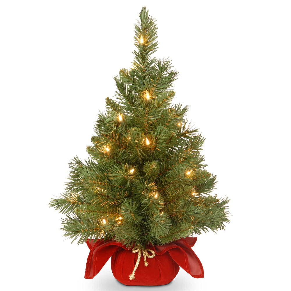 24in Pre - Lit Majestic Fir Mini Christmas Tree - From Where Finds - 
