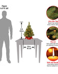 24in Pre - Lit Majestic Fir Mini Christmas Tree - From Where Finds - 