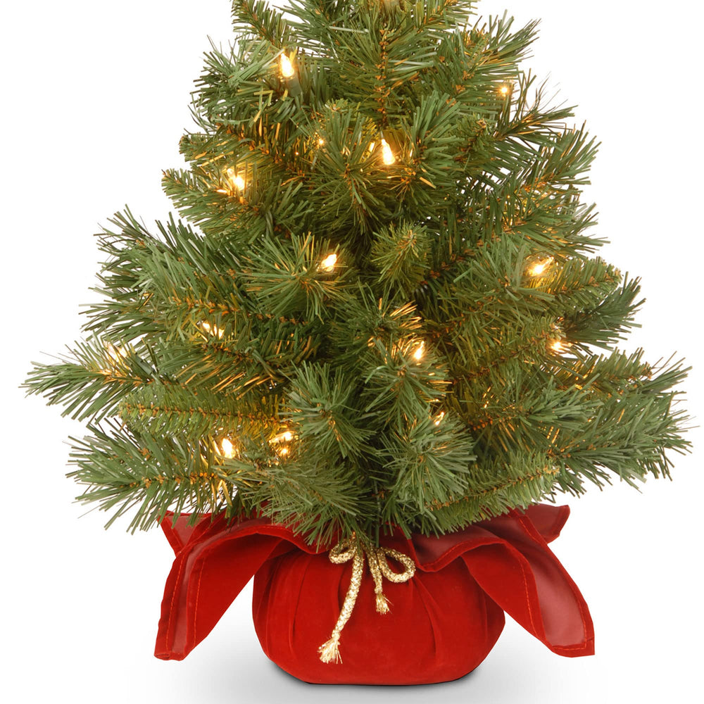 24in Pre - Lit Majestic Fir Mini Christmas Tree - From Where Finds - 