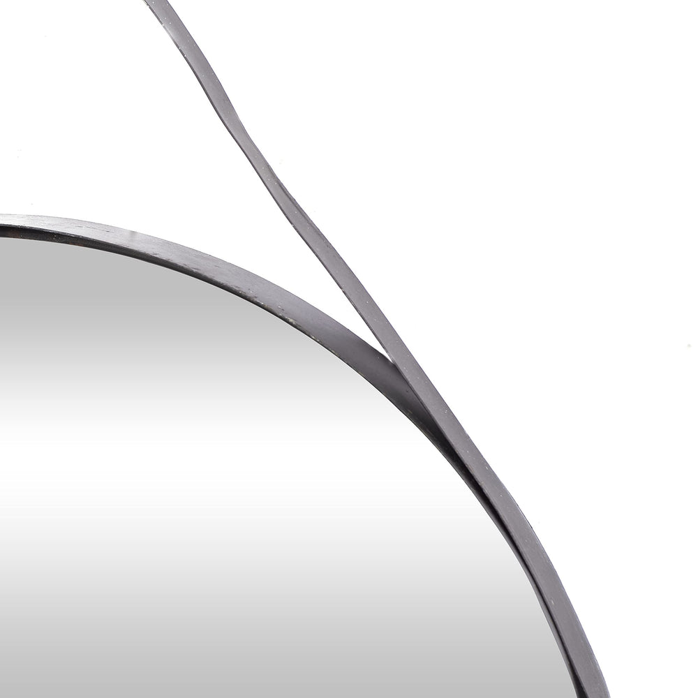 24x35" Black Metal Wall Mirror - From Where - 