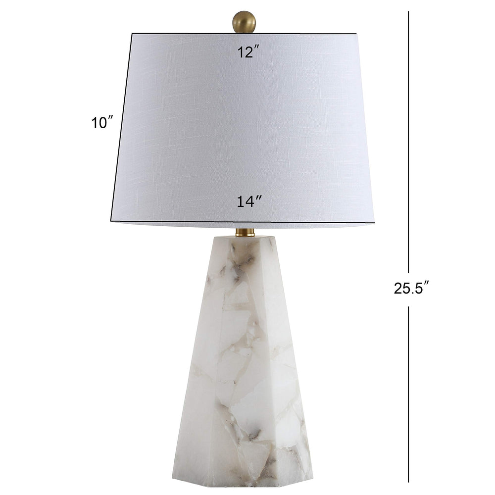 25.5&quot; Alabaster LED Table Lamp - From Where - 