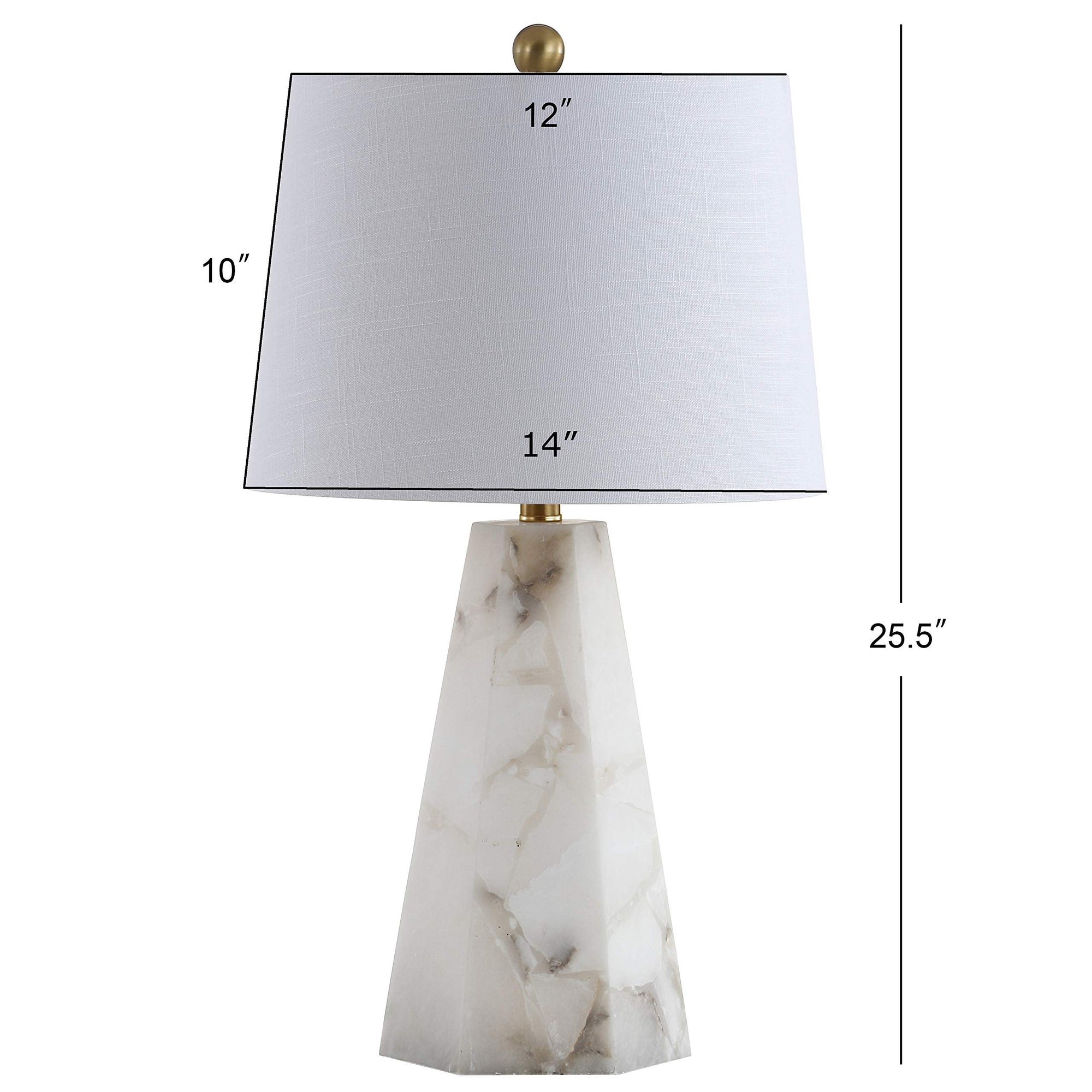 25.5" Alabaster LED Table Lamp - From Where - 