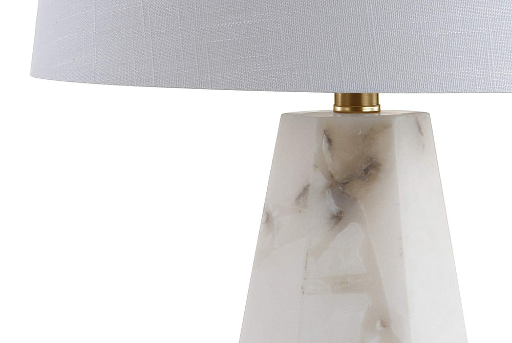 25.5&quot; Alabaster LED Table Lamp - From Where - 