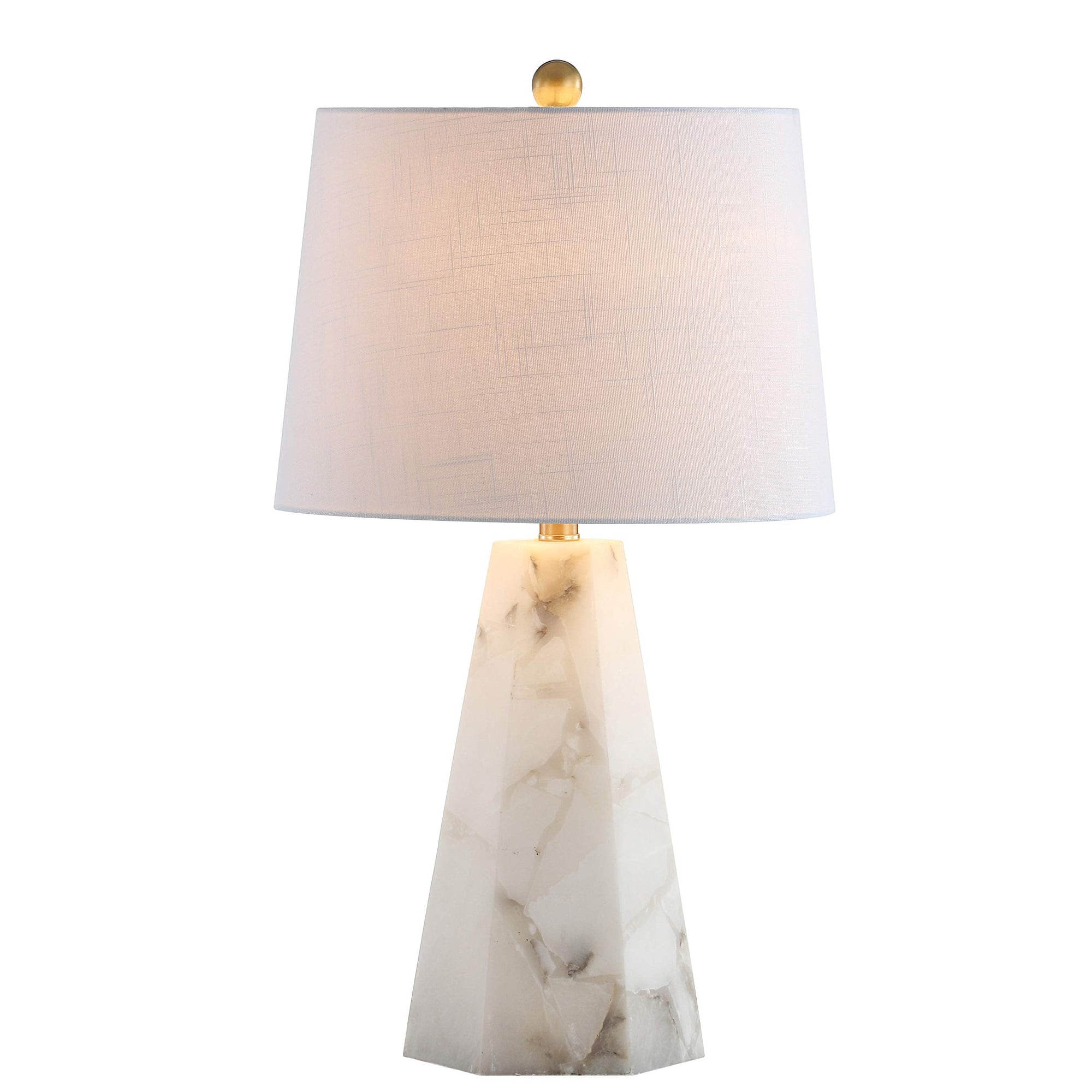 25.5" Alabaster LED Table Lamp - From Where - 
