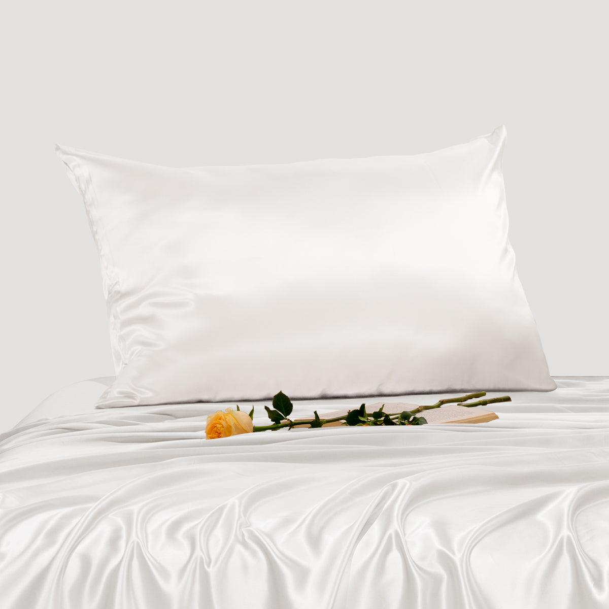 25mm 6A+ Mulberry Silk Pillowcase With Zipper - From Where Finds - 