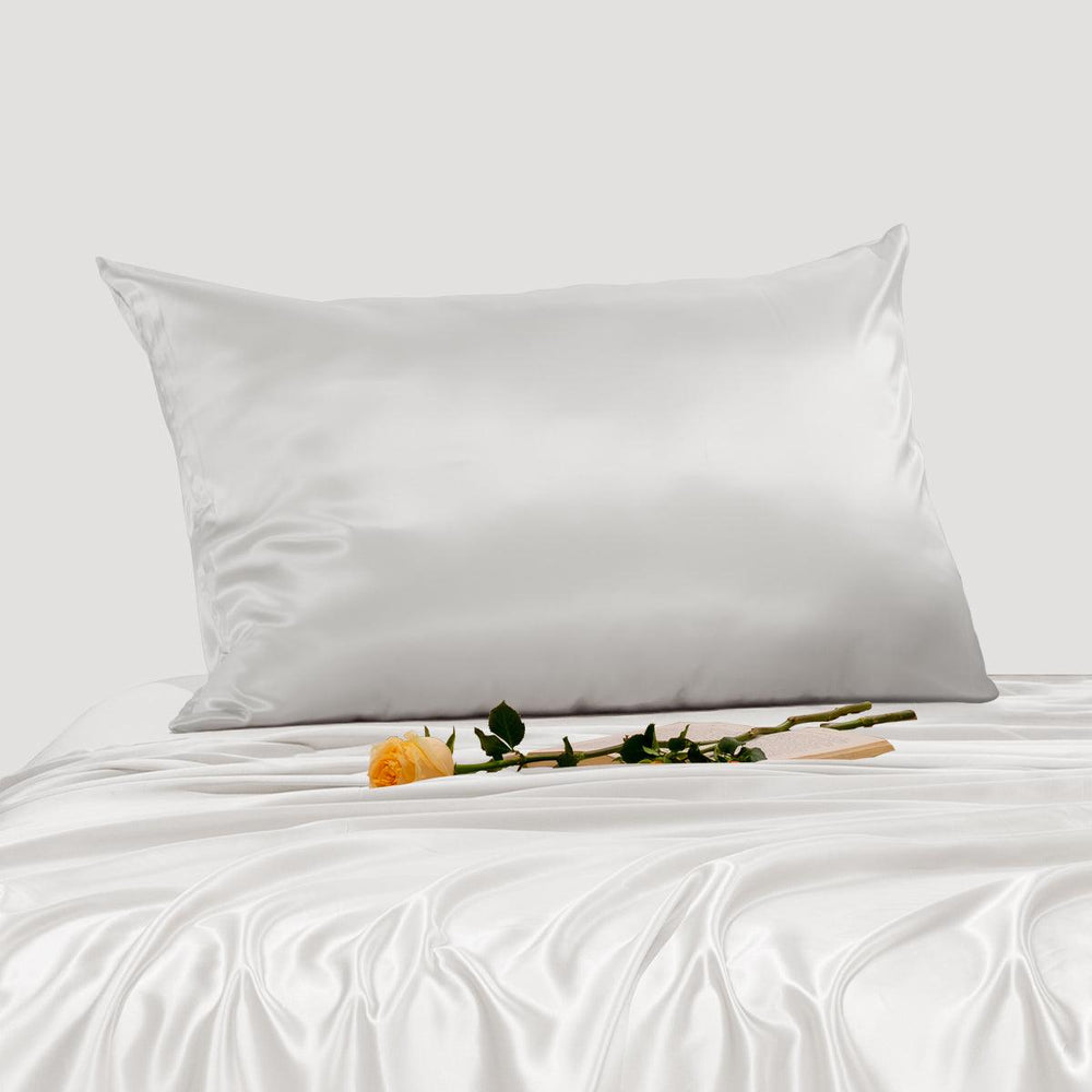 25mm 6A+ Mulberry Silk Pillowcase With Zipper - From Where Finds - 