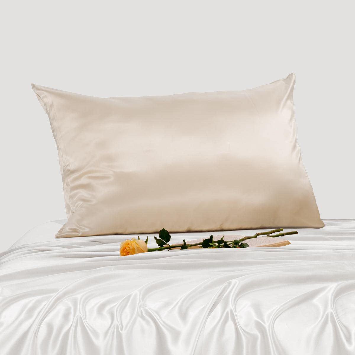 25mm 6A+ Mulberry Silk Pillowcase With Zipper - From Where Finds - 