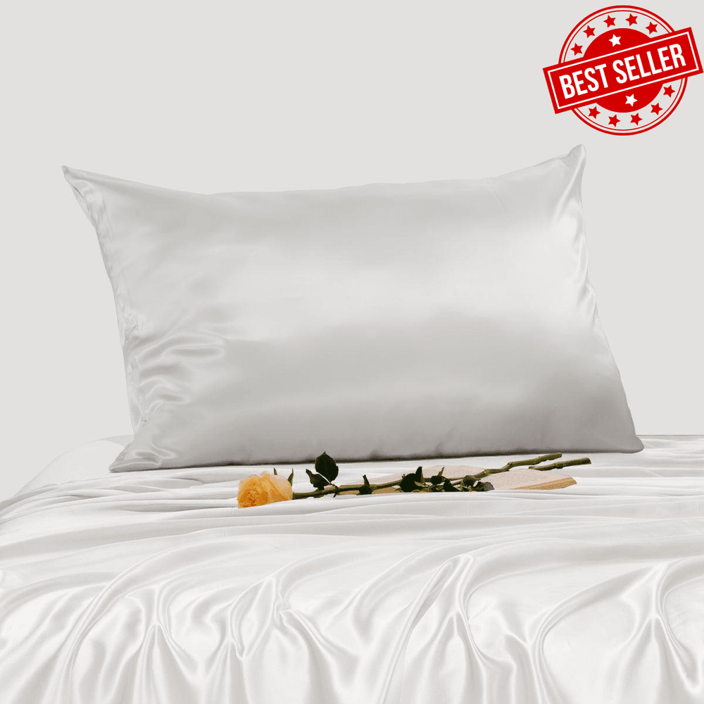 25mm 6A+ Mulberry Silk Pillowcase With Zipper - From Where Finds - 