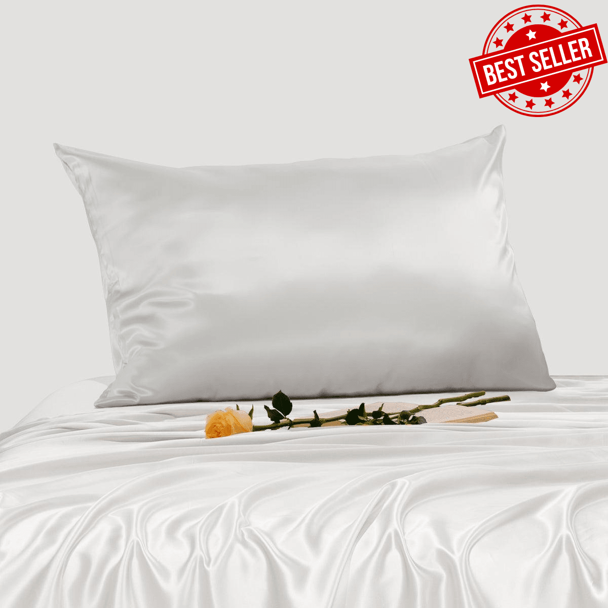 25mm 6A+ Mulberry Silk Pillowcase With Zipper - From Where Finds - 