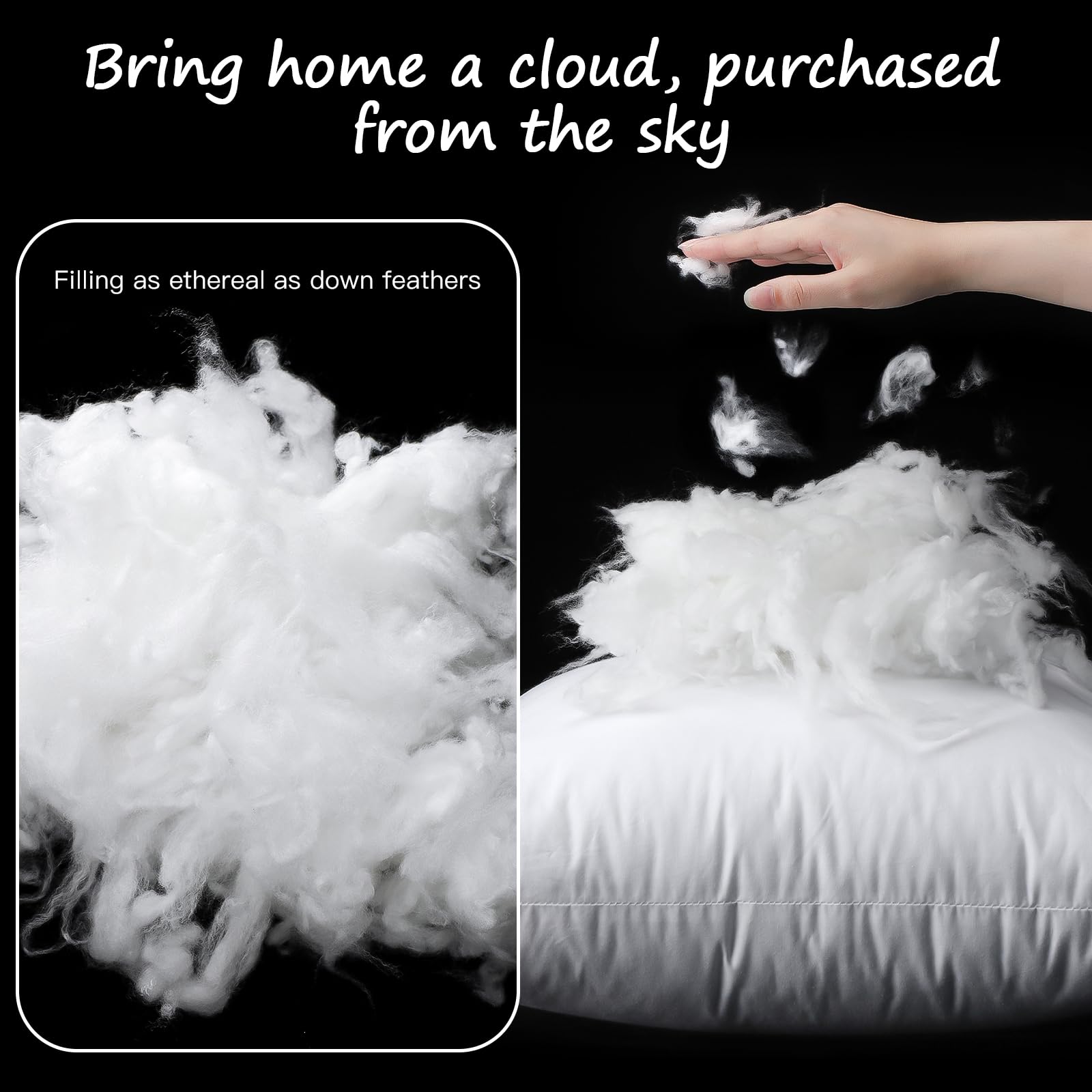 26" Down Pillow Insert (Set of 2) - From Where Finds - 