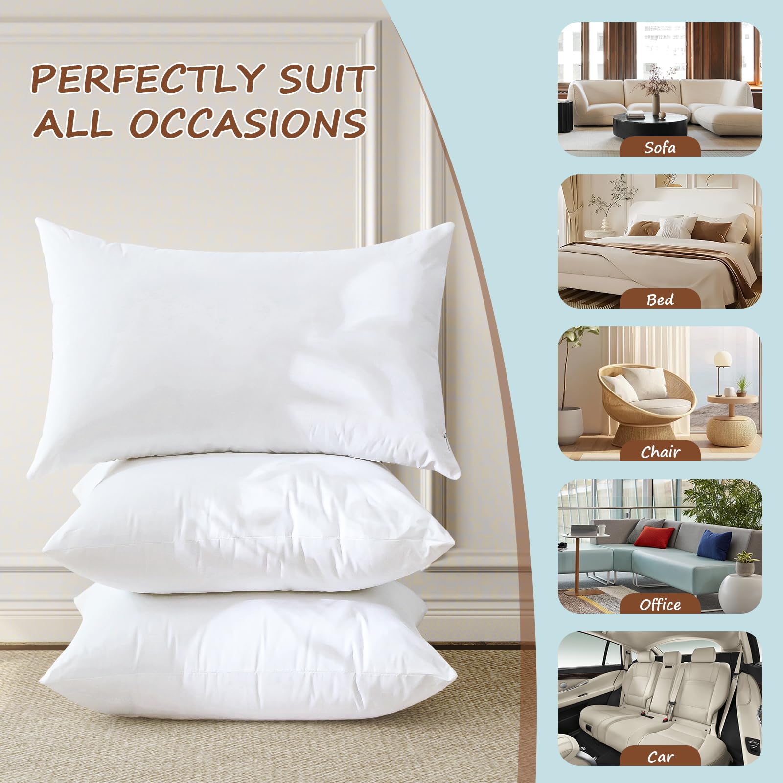 26" Down Pillow Insert (Set of 2) - From Where Finds - 