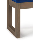 27 inch Wide Contemporary Rectangle Footstool - From Where - 
