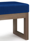27 inch Wide Contemporary Rectangle Footstool - From Where - 