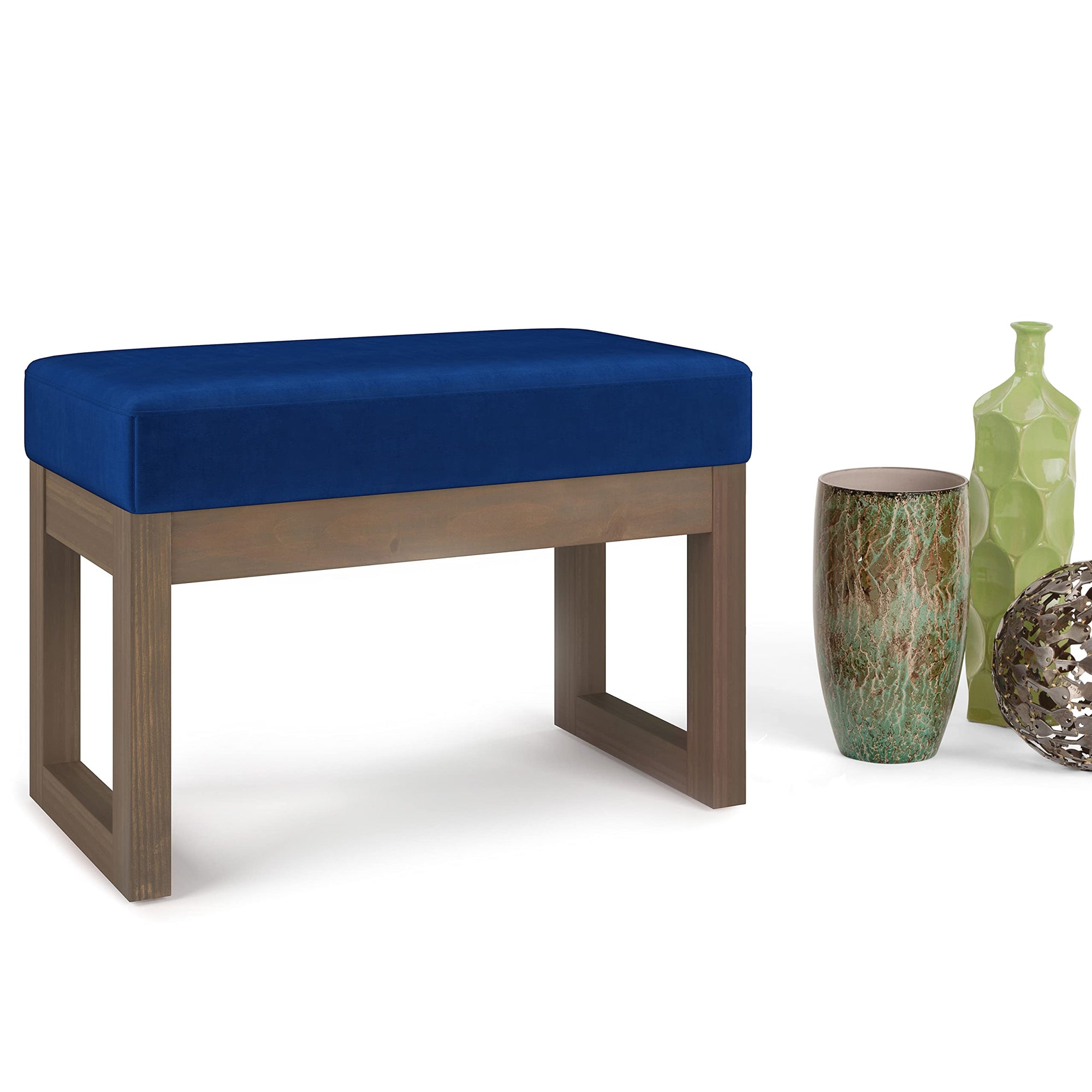 27 inch Wide Contemporary Rectangle Footstool - From Where - 