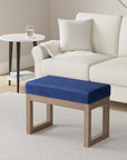 27 inch Wide Contemporary Rectangle Footstool - From Where - 