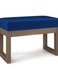 27 inch Wide Contemporary Rectangle Footstool - From Where - 