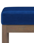 27 inch Wide Contemporary Rectangle Footstool - From Where - 