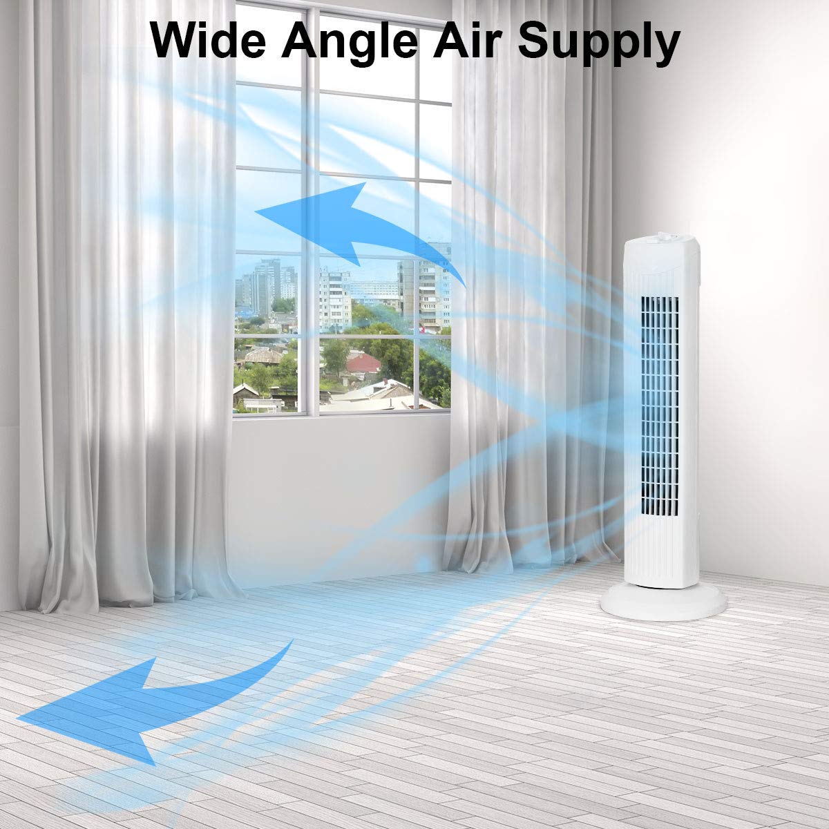 28 - Inch Oscillating Tower Fan - From Where - 