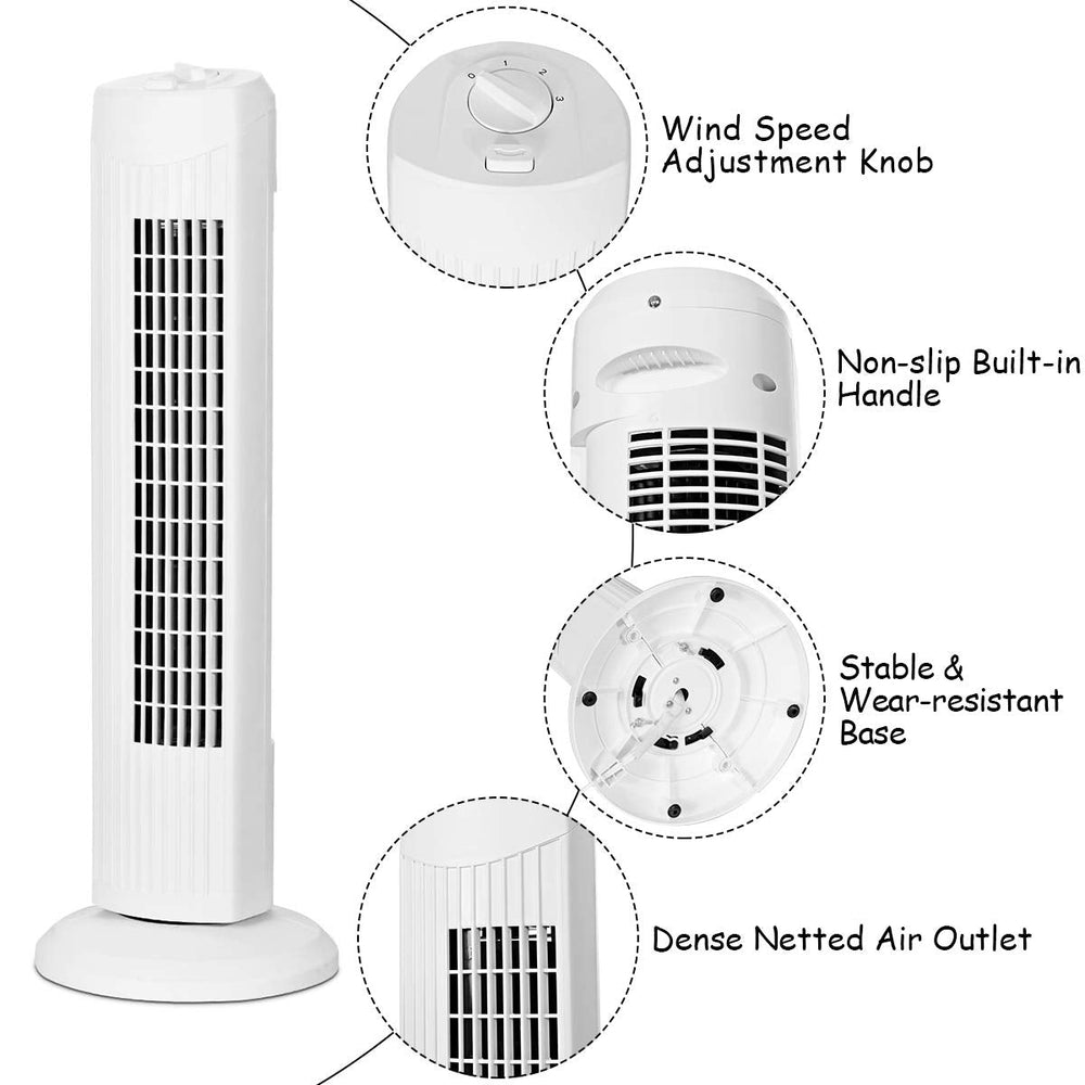 28 - Inch Oscillating Tower Fan - From Where - 