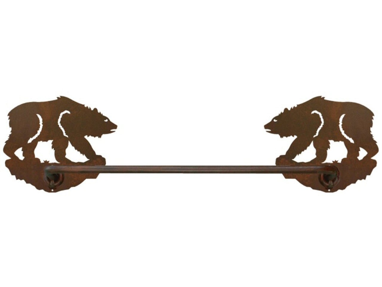 29" Brown Bear Metal Towel Bar - From Where - 