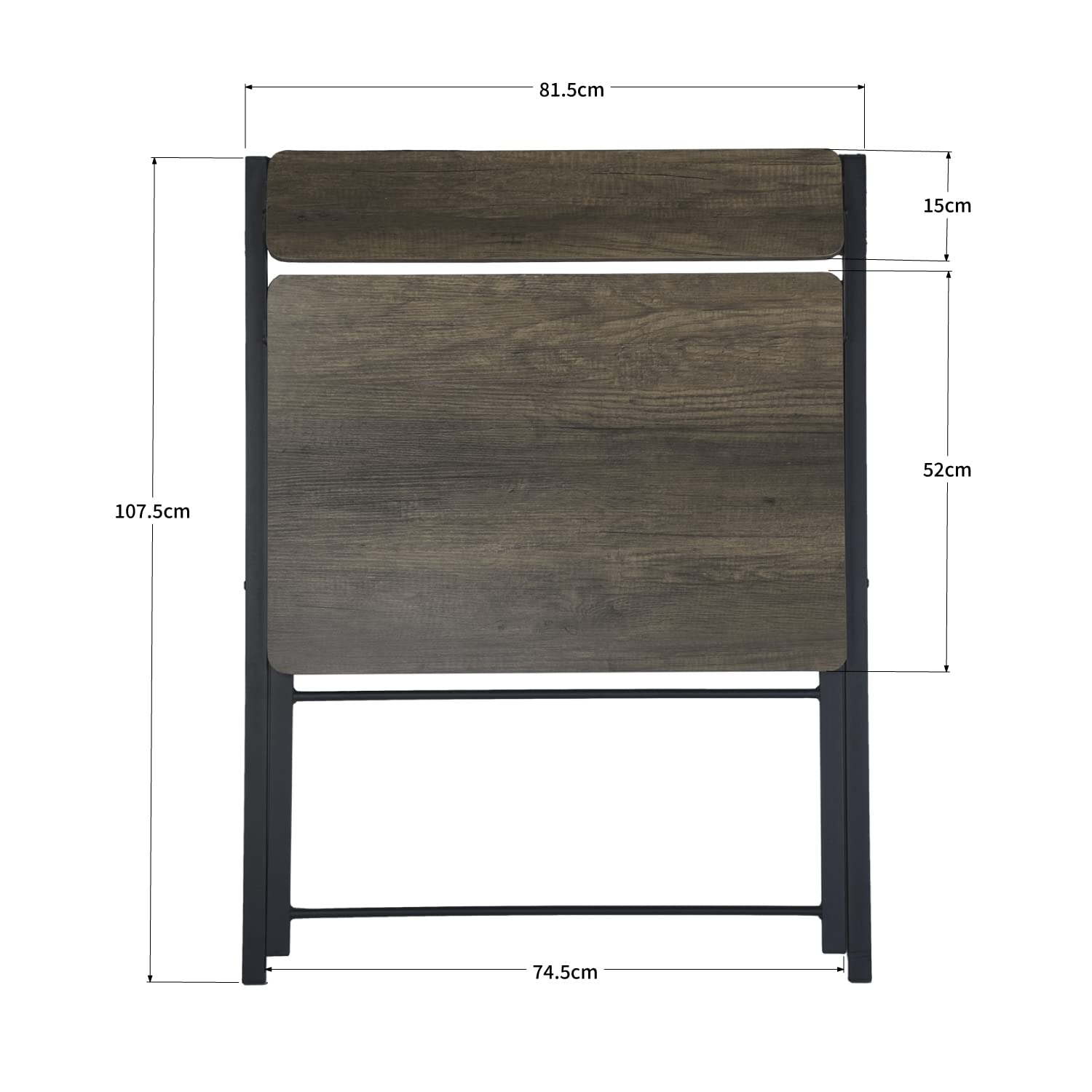 29.6" Foldable Desk with Tier - From Where - 