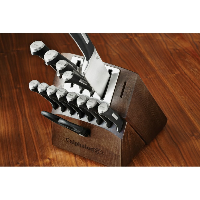Calphalon Precision Cutlery Self Sharpening Knife Block Set with SharpIN™ Technology, 15 Piece