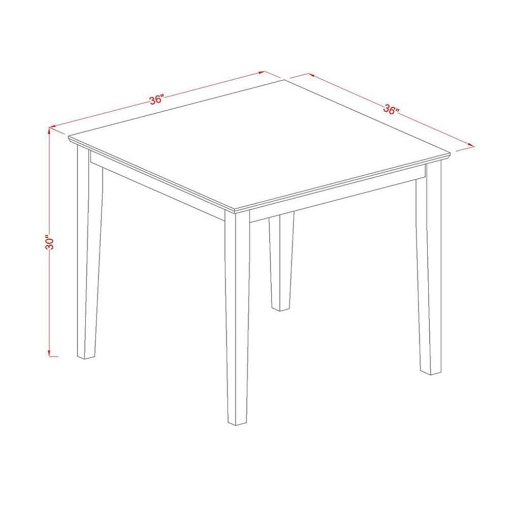 Pemberly Row 36&quot; Traditional Asian Hardwood Dining Table in Walnut