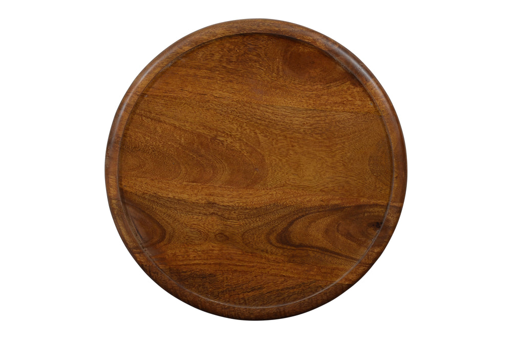 Jofran Decker Small Distressed Hardwood Global Drum End Table