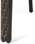 Cinque Terre Wicker Stacking Chairs, Set of 4, Multibrown/ Textured Beige