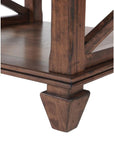Wood Coffee Table with Storage Shelf