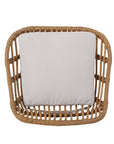 Lisa Outdoor Wicker Barstools with Cushions (Set of 2)