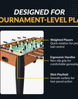 Hathaway Hurricane Foosball Table, 54-in, Light Cherry Finish