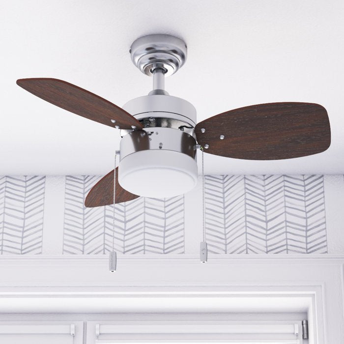 3 Blades LED Ceiling Fan with Light Kit - From Where - 