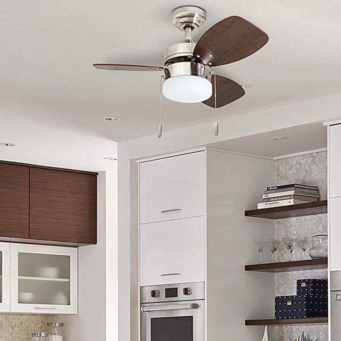 3 Blades LED Ceiling Fan with Light Kit - From Where - 