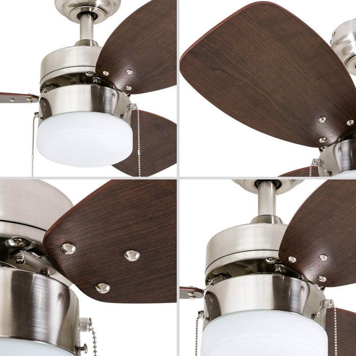 3 Blades LED Ceiling Fan with Light Kit - From Where - 