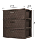 3 - Drawer Espresso Tower - From Where - 