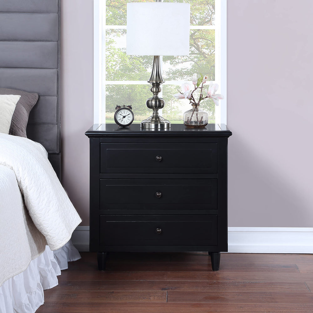 3 - Drawer Nightstand Bedside Table - From Where - 