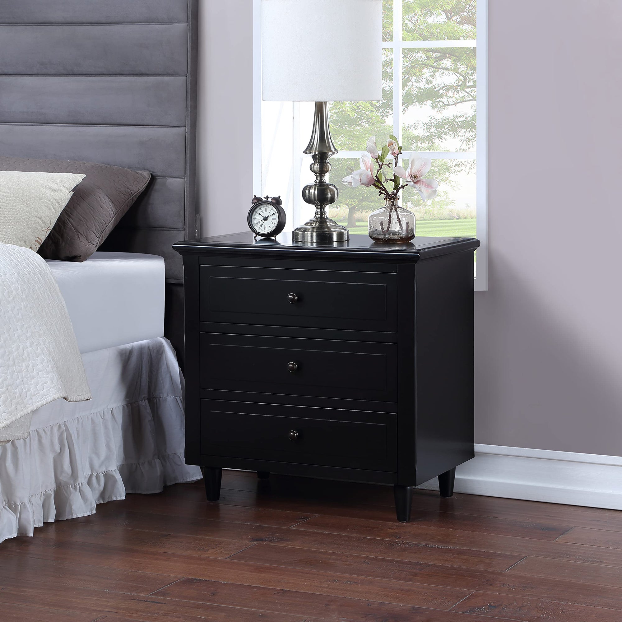 3 - Drawer Nightstand Bedside Table - From Where - 