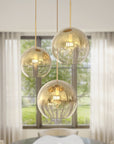 3 - Light Modern Cluster Glass Chandelier - From Where - 