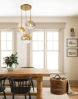 3 - Light Modern Cluster Glass Chandelier - From Where - 