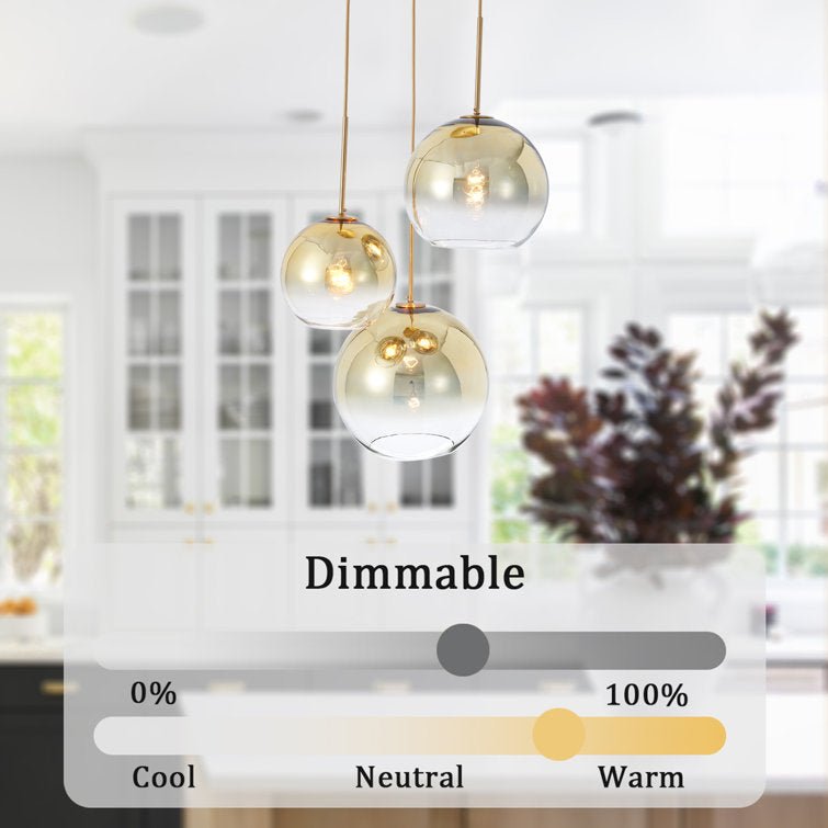 3 - Light Modern Cluster Glass Chandelier - From Where - 