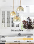 3 - Light Modern Cluster Glass Chandelier - From Where - 