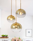 3 - Light Modern Cluster Glass Chandelier - From Where - 
