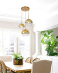 3 - Light Modern Cluster Glass Chandelier - From Where - 