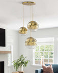 3 - Light Modern Cluster Glass Chandelier - From Where - 