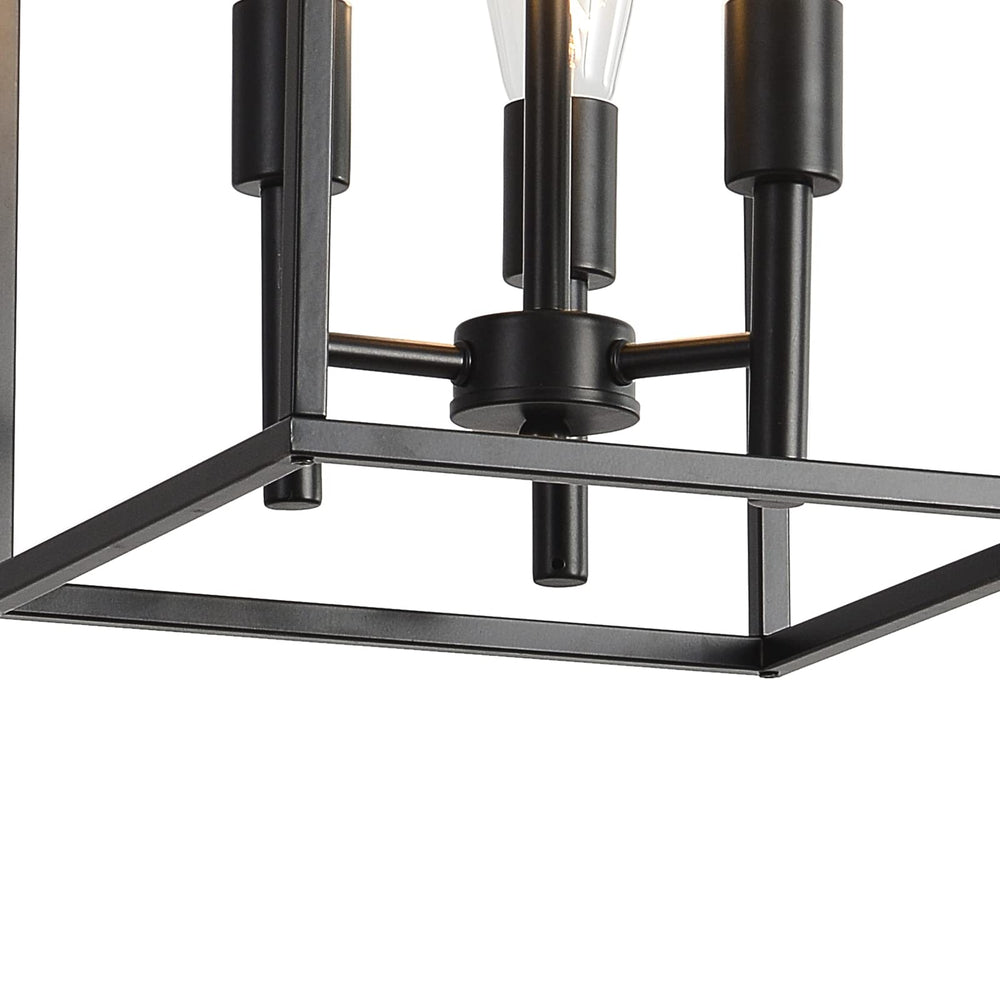 3 Light Pendant Light with Square Cage - From Where - 