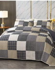 3 - Piece Cotton Quilt Set - From Where - 