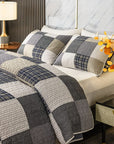 3 - Piece Cotton Quilt Set - From Where - 