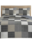 3 - Piece Cotton Quilt Set - From Where - 