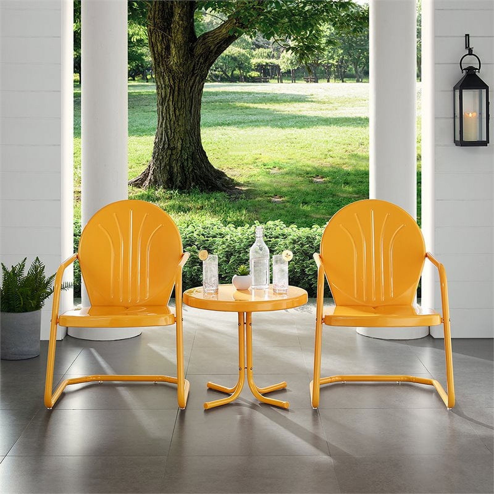 3 Piece Metal Outdoor Seating Set - From Where - 